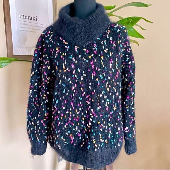 Vintage Hand Knit Italian Mohair Sweater - Picture 1 of 12